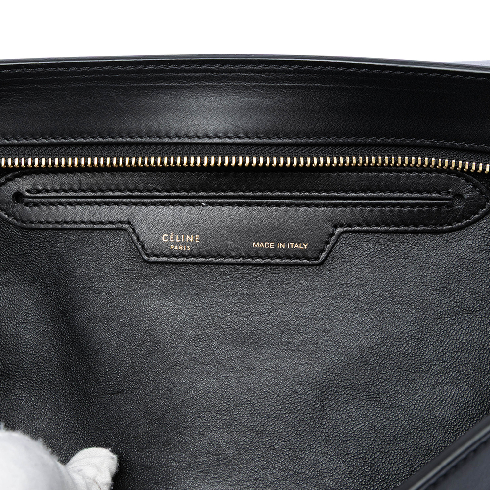 Pre-Loved Celine Medium Tricolor Calfskin and Suede Trapeze Satchel - Picture 5 of 7